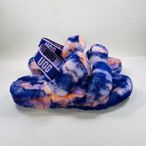 Ugg Fluff Yeah Violet Marble Slide Slipper Women's US 11 NWOT